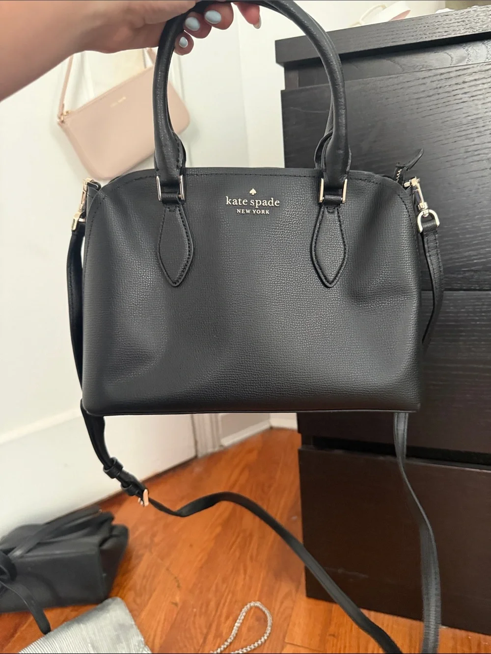 Kate Spade New York Black Leather Satchel